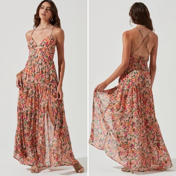 Astr Floral Maxi Dress - Picture 1 of 7